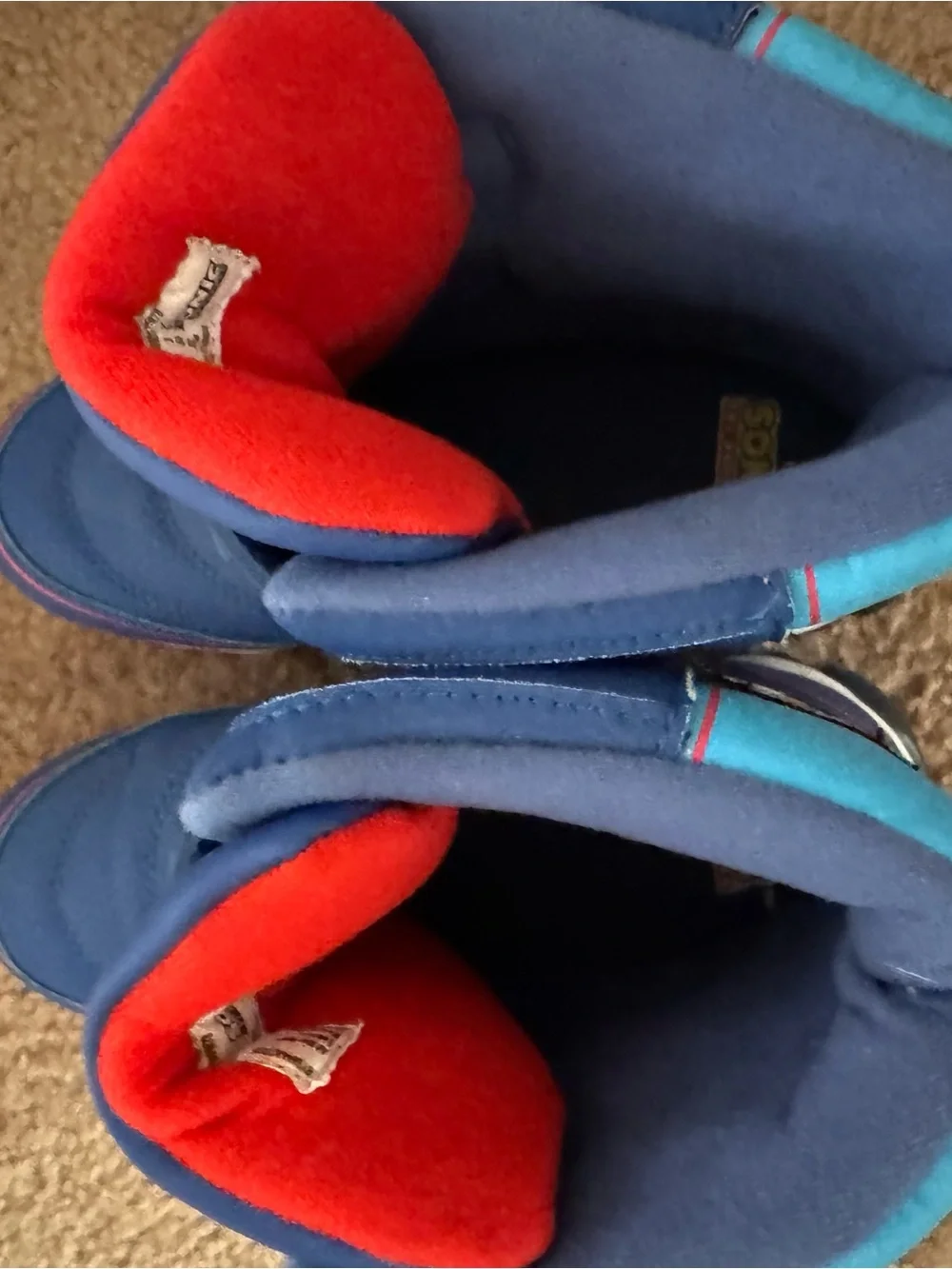 Kids Blue Sonic Character Winter Boots